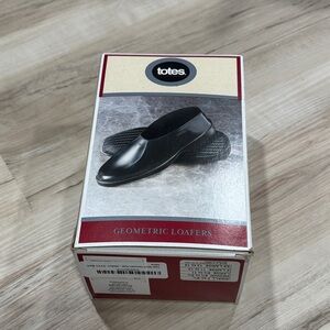 Totes Men's Black Geometric Slip-Ons 8.5-9.5